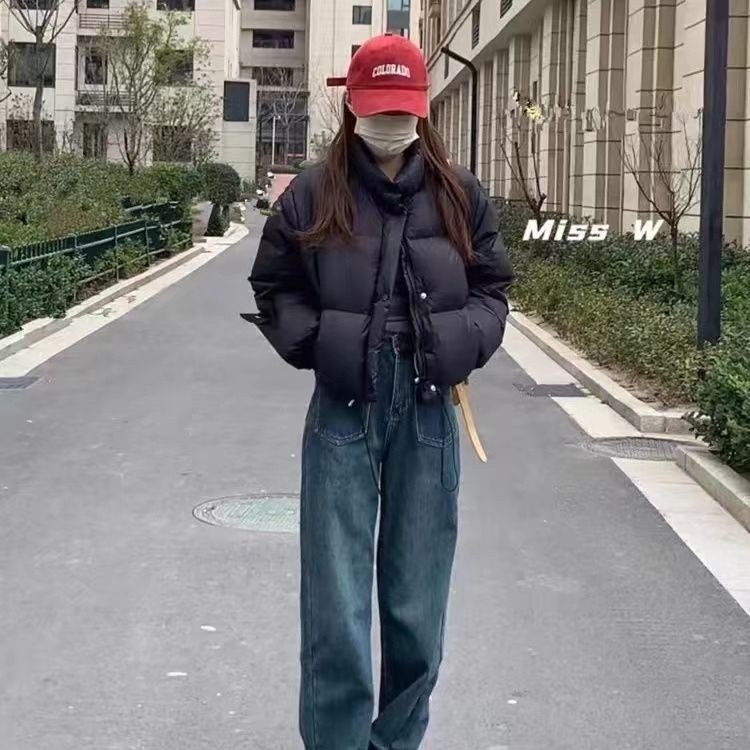 Bread Coat over Women's Cotton-Padded Jacket New size Small Man2024Short Cotton Jacket Winter down