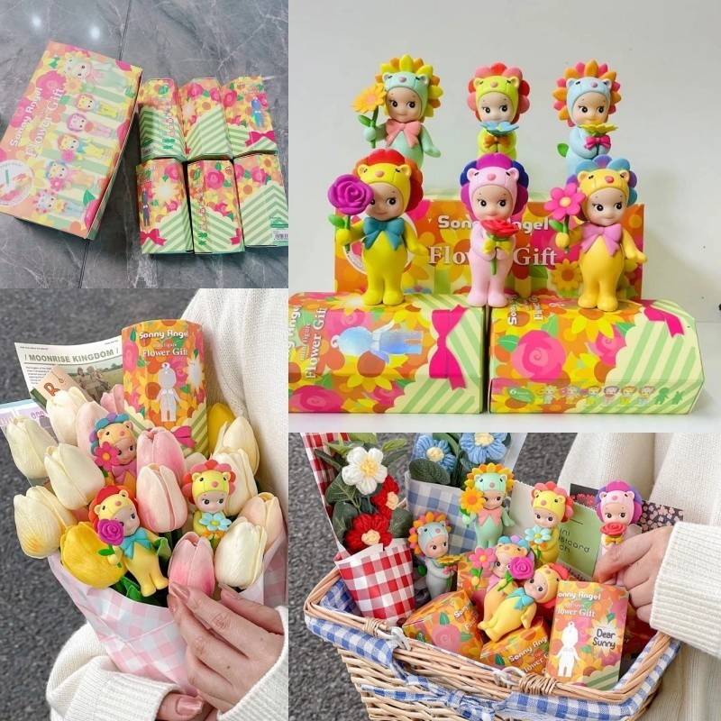 ของขวัญดอกไม้คุณภาพสูง Sony Angel Hippie Collection, ชุดกล่องของขวัญวันเกิดน่ารัก, ของเล่นสุ่ม, หลาย