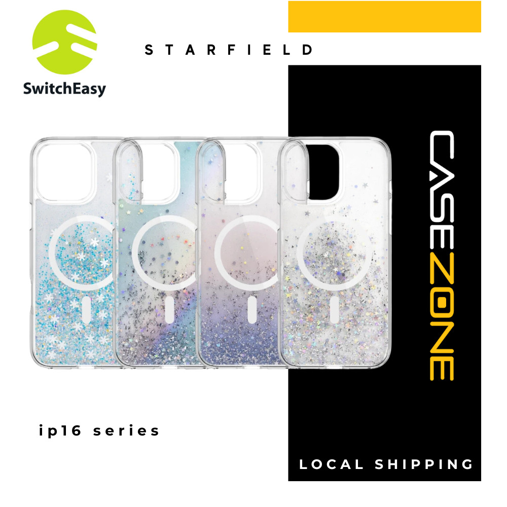 เคส Switcheasy สําหรับ iP 16 Pro Max / 16 Pro, Starfield M 3D Glitter Resin, กันกระแทก, แฟชั่น
