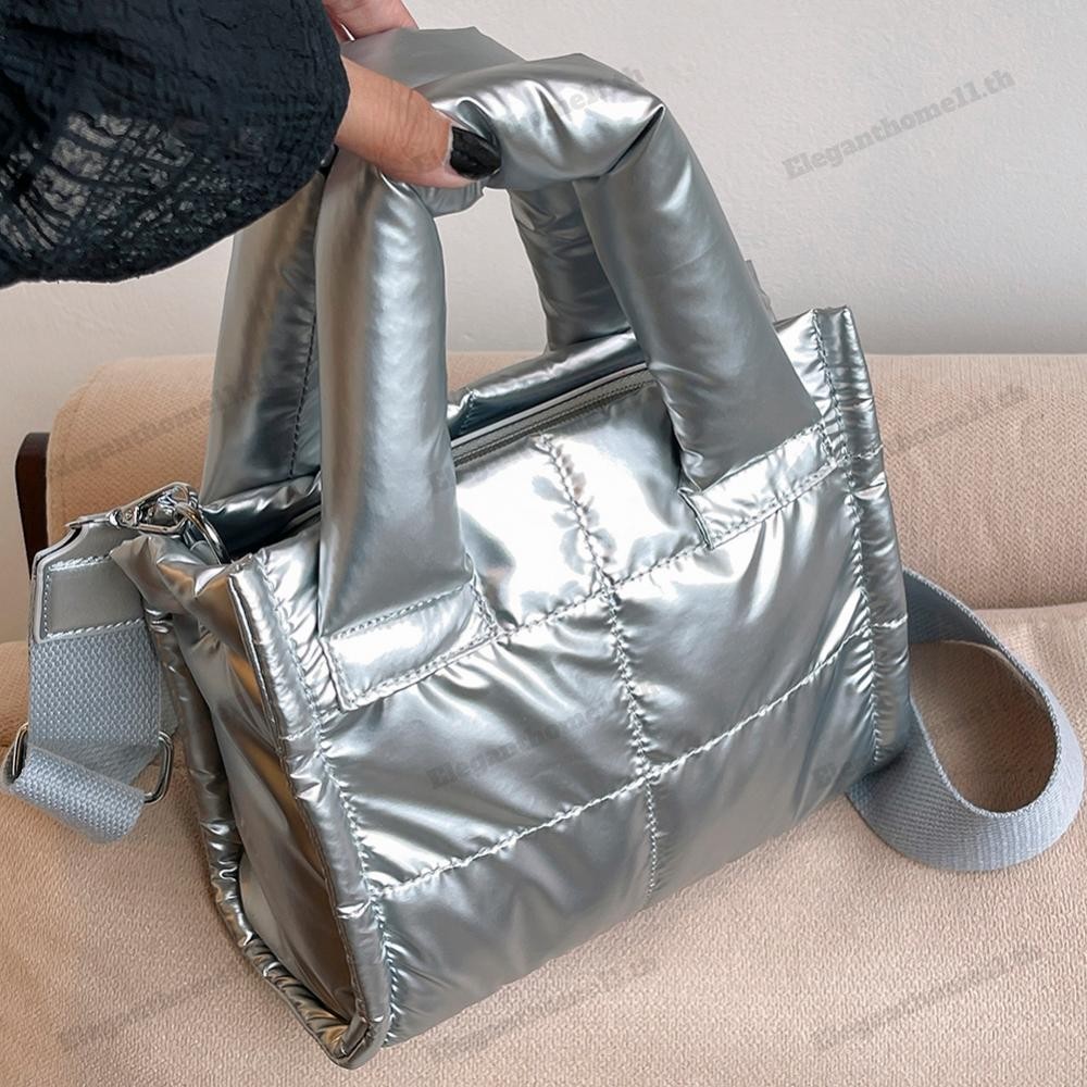 สุภาพสตรี Quilted Casual กระเป๋าถือสายสะพายไหล่ปรับได้ลงกระเป๋าถือแฟชั่น Stray Bag