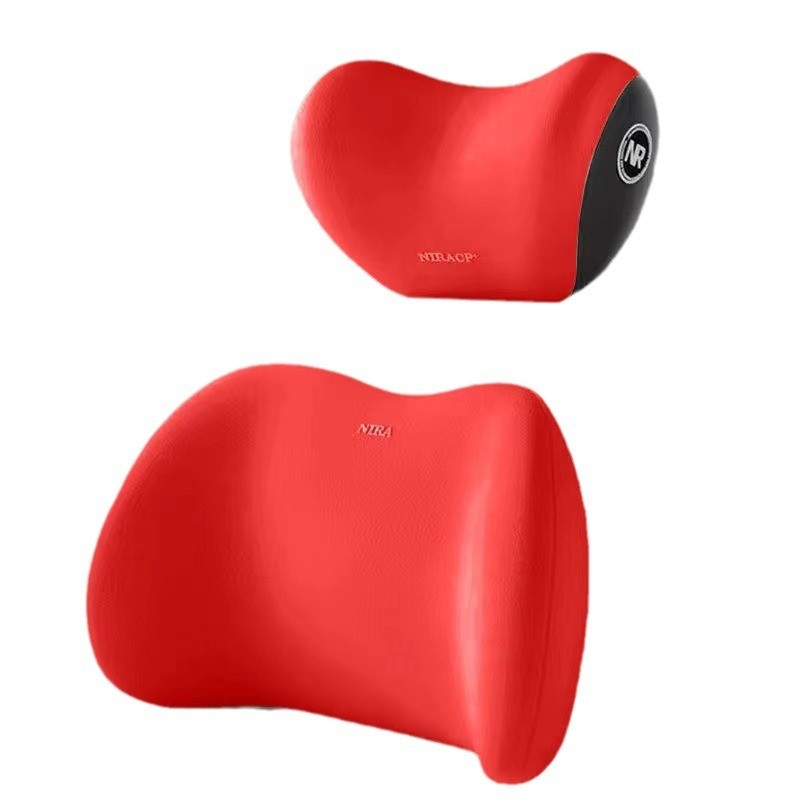 【Ready Stock】 Automotive Headrest Lumbar Support Pillow Memory Cotton Cushion Waist Support Waist Pi