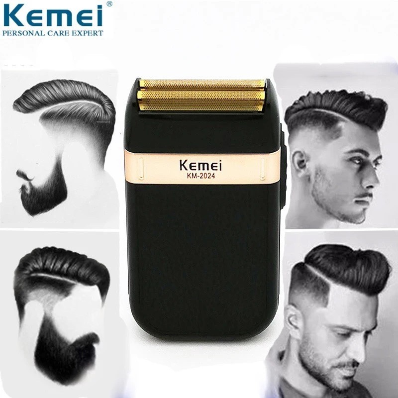 Kemei KM-2024 เครื่องโกนหนวด ไฟฟ้าไร้สาย แข็งแรง ทนทาน