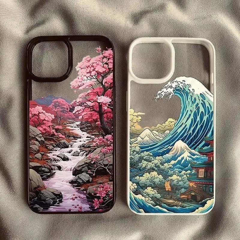 SAMSUNG ญี่ปุ่นอะนิเมะภูมิทัศน์เคสโทรศัพท์สําหรับsamsung A05 A05S A35 A15 A55 A06 A16 A54 A12 A52 A34 5G A32 ทิวทัศน์กันกระแทกClear Hard Cover