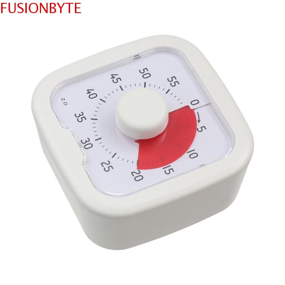 Fusionbyte Visual Timer, 60-Minute Stopwatch Alarm Clock Counting Timer, สะดวก Self-discipline Visualization Silent Kitchen Cooking Timer เด็กและผู้ใหญ่