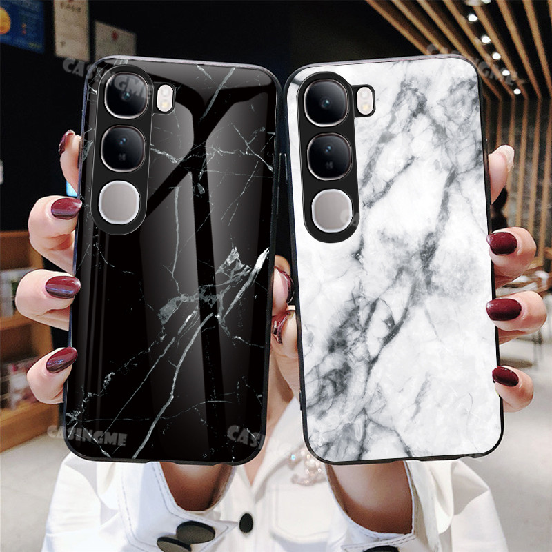 Vivo Y200 5G 2024 กระจกนิรภัยเคสโทรศัพท์สําหรับ Vivo Y200 VivoY200 Y200 200 Y 200 4G 5G 2024 กันกระแ