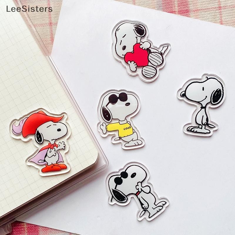 Leesisters 9 ชิ้นการ์ตูน Snoopy เข็มกลัดน่ารัก Anime Badge Pins ปกเข็มกลัดกระเป๋าเสื้อผ้าตกแต่งสําหรับเด็กเพื่อนของขวัญของฉัน