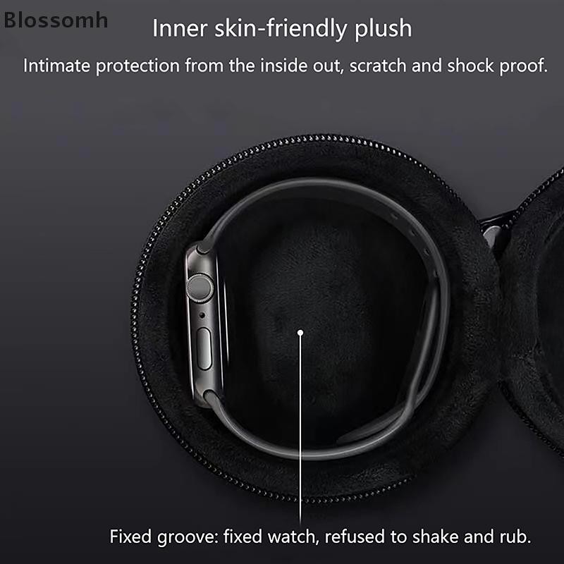 Blossomh 1 PC Travel Case กล่องเก็บแบบพกพาสําหรับนาฬิกาเดี่ยว Shock และ Impact-resistant สําหรับนาฬิกาข้อมือสมาร์ทนาฬิกาใหม่