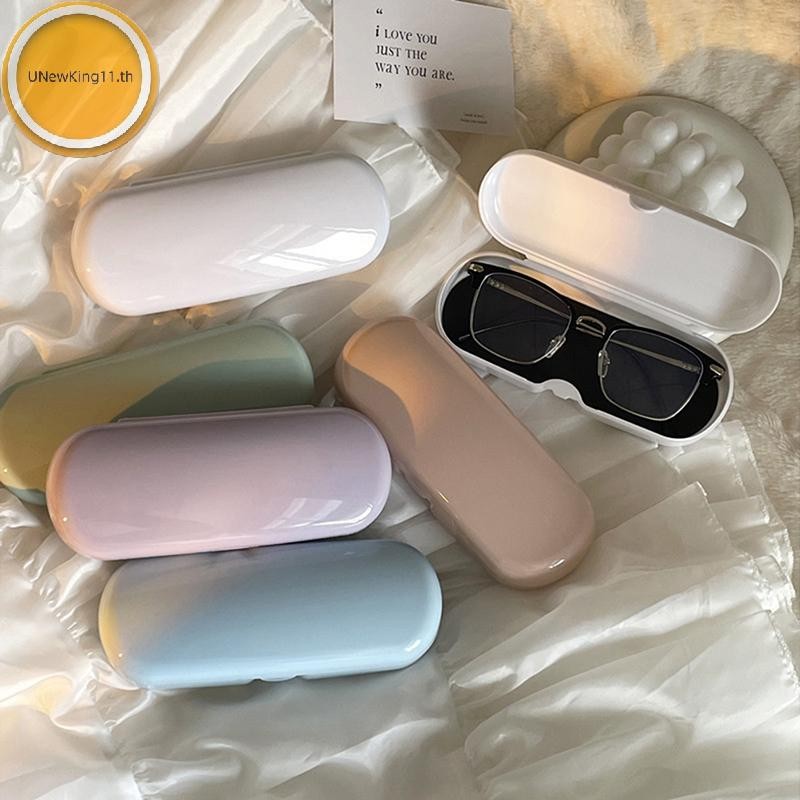 Unewking แบบพกพาครีมสีแว่นตาแว่นตากันแดดน่ารักสายตาสั้นแว่นตากล่องเก็บ Travel นักเรียน Simple แว่นตากันแดดกล่องกล่องเก็บ th