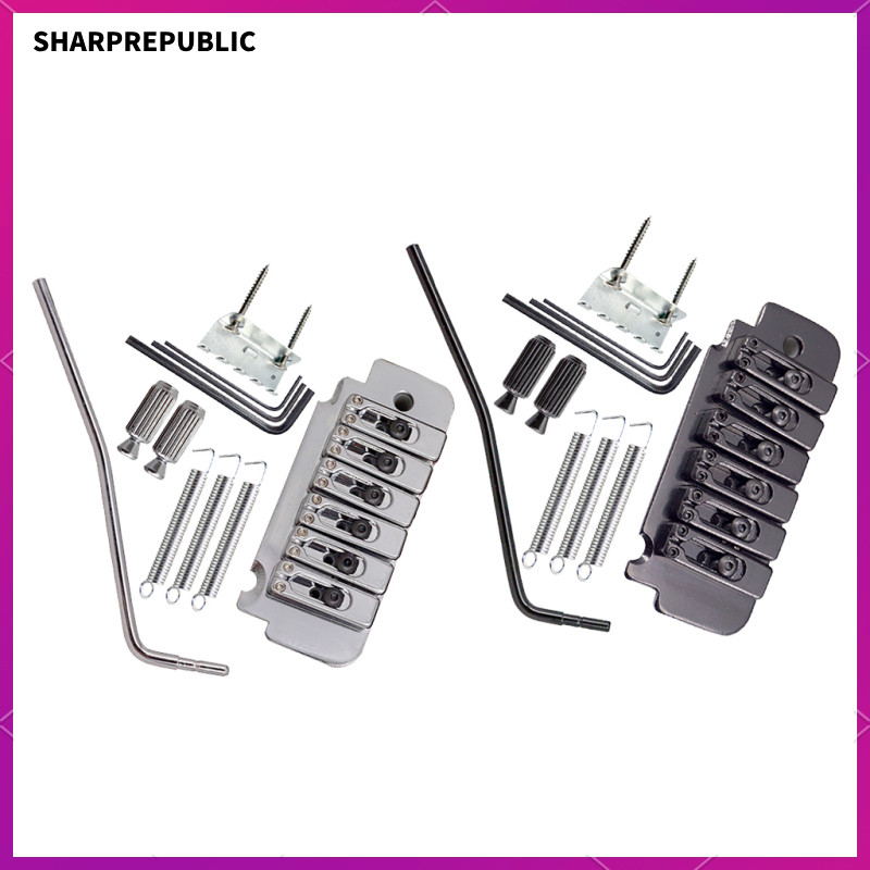 [Sharprepublic] 1 ชุดสังกะสีอัลลอยด์อาน Tremolo Bridge System สําหรับอุปกรณ์เสริมกีตาร์ไฟฟ้า 3.62 x 1.52 นิ้ว