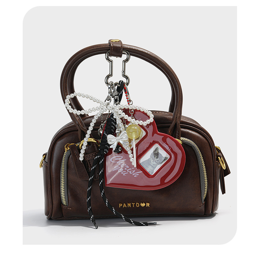 New Creative Matching Photo Album Card Holder miu Series Bag Pendant พวงกุญแจสุดน่ารัก Bow Pendant