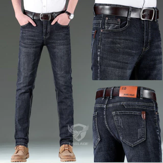 Eaglade กางเกงยีนส์ผ้ายืดลําลองสีน้ําเงินเข้ม 816 C03