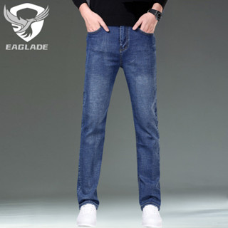 Eaglade กางเกงยีนส์ผ้ายืดลําลองสีน้ําเงิน 816 C03