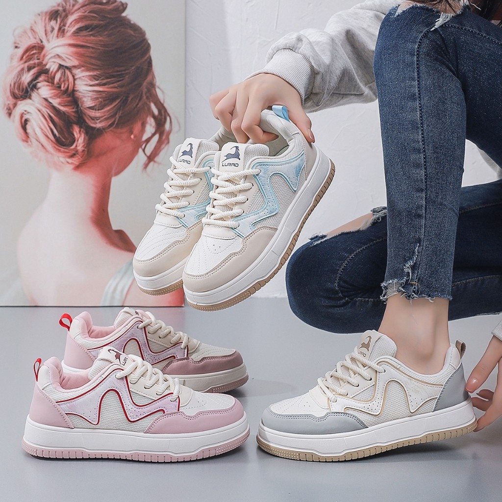 LURAD รองเท้าผ้าใบผู้หญิงคุณภาพสูงรองเท้าผ้าใบเกาหลีสําหรับสาว Hangout อินเทรนด์แฟชั่นอินเทรนด์รองเท