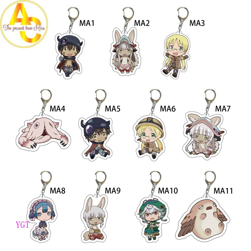Ygt พวงกุญแจอะคริลิคพิมพ์ลายการ์ตูน Made In Abyss Nanachi Fashion