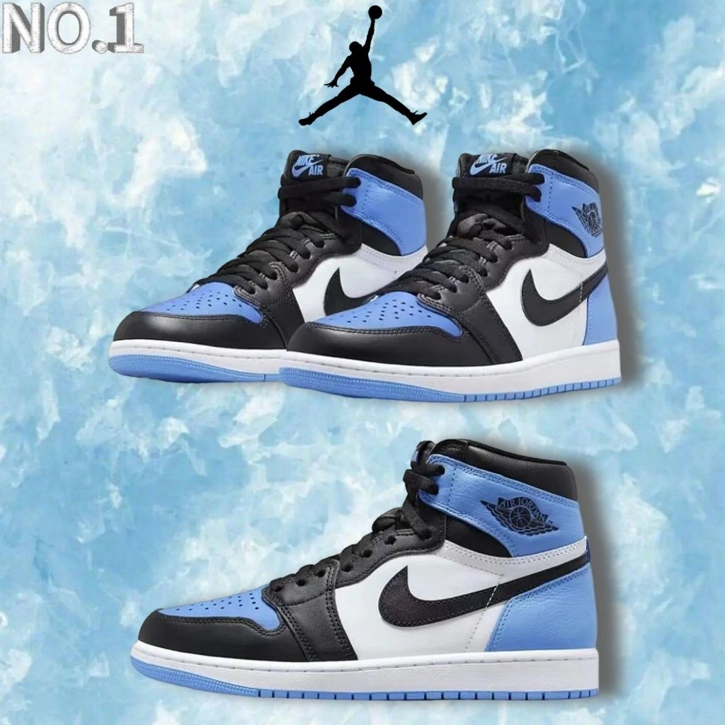 Air Jordan 1 HIGH OG University Blue UNC Toe trendy CLASSIC High-Top Retro Basketball Shoes