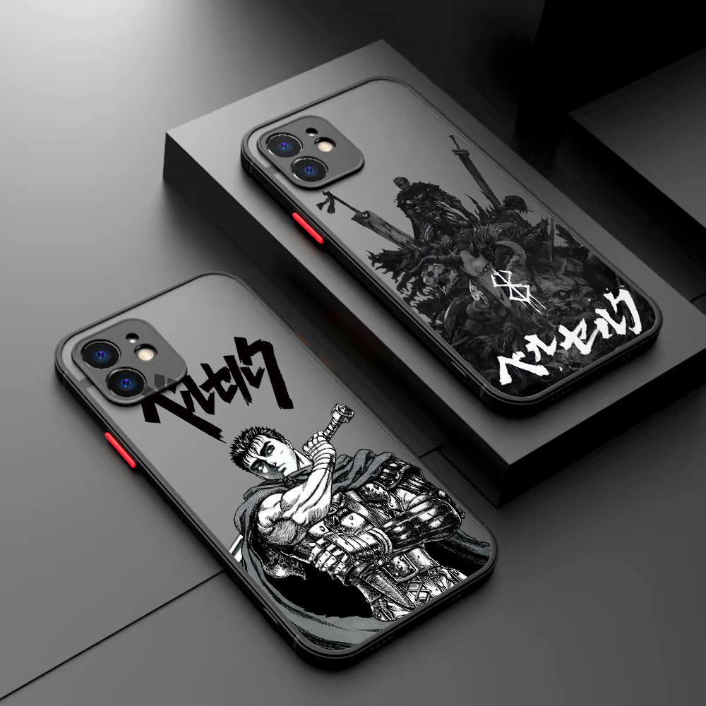 อะนิเมะ Berserk Guts สําหรับ Oppo Realme C53 C55 C35 C31 C25Y C20 C15 C11 11 10 9 Pro Plus 4G 5G เคสโทรศัพท์ Skin-feeling Clear Matte Hard ฝาครอบสีดํา