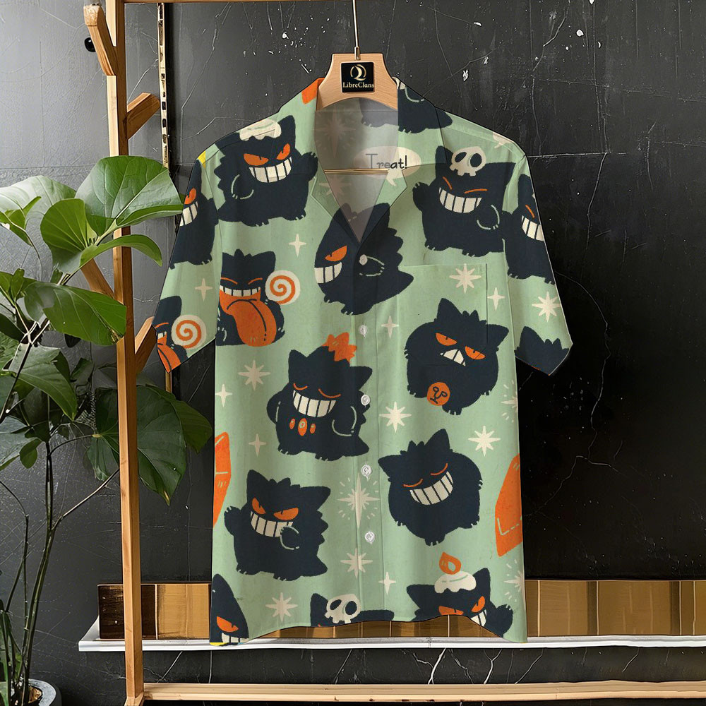 2025 ออกแบบใหม่โปเกมอนอะนิเมะน่ารักการ์ตูน ปิกาจู เสื้อฮาวายคุณภาพสูงด้านบนกับการออกแบบกระเป๋าวันหยุดสบายๆอเนกประสงค์สบายระบายอากาศเสื้อแขนสั