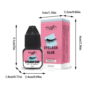 กาวต่อขนตาถาวร สีดำ Eyelash Glue 5ml. แห้งไว ไม่แสบตา กาวติดขนตา กาวติดขนตาปลอม