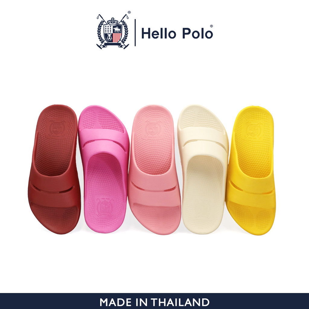 Hello Polo พื้นนุ่ม กันลื่น รองเท้าแตะลําลอง รองเท้ายางeva รุ่น HP8001 ส่งเร็ว รองเท้าสุขภาพ รองเท้าสำหรับผู้หญิง ผู้ชาย ราคา ถูกที่สุด ดีลบีเคเค