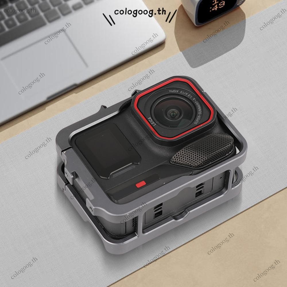 [colog.th] กรงกรอบอลูมิเนียมพร้อมเคสป้องกันโลหะรองเท้าเย็นสําหรับ Insta360 Ace Pro 2