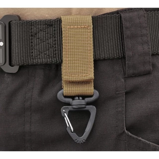 พวงกุญแจ คลิปหัวเข็มขัดไนล่อน แบบพกพา สไตล์ทหาร ABS Molle Webbing Belt Clip