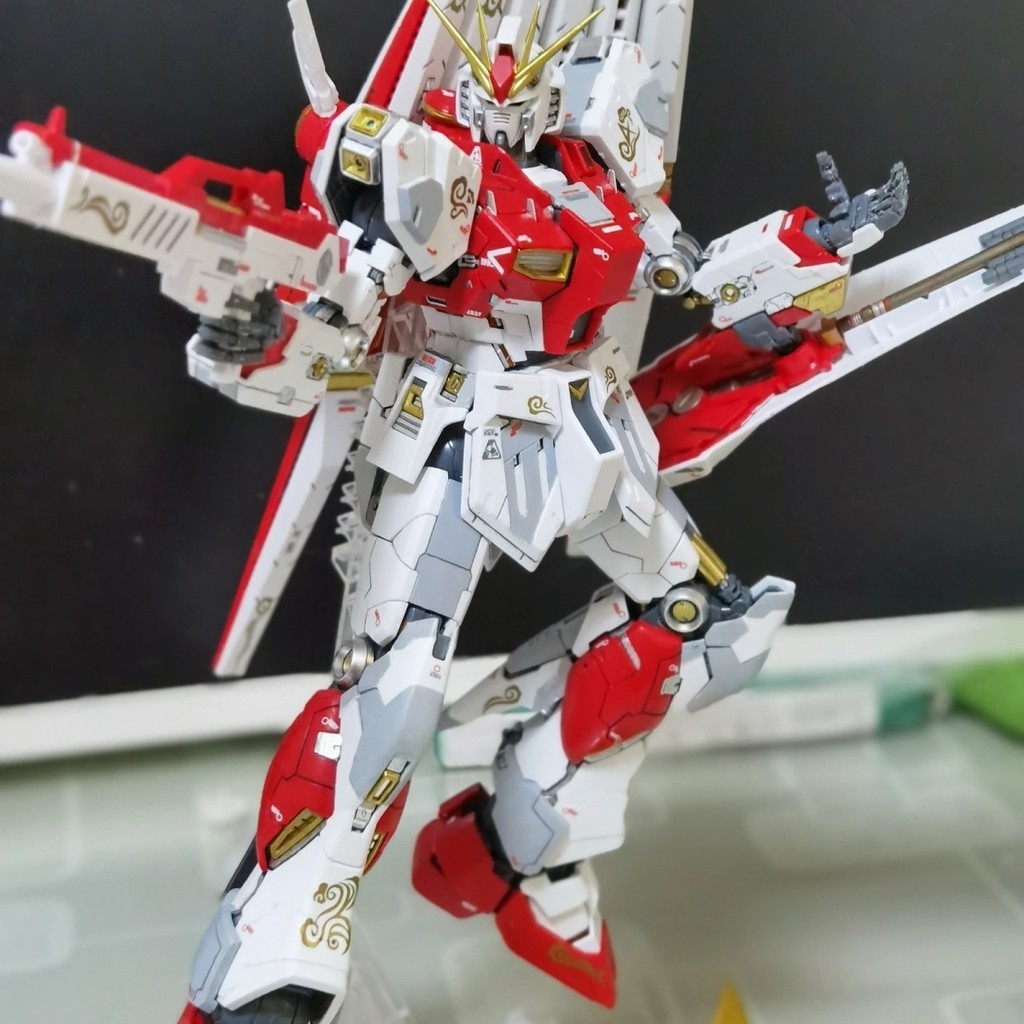 [ในสต็อก] Daban 6619 Ka Niu รุ่นจำกัดสีแดงจีน MG1/100 พร้อมของขวัญพิเศษสี่ชิ้น โมเดลประกอบสแตนด์ด้วย