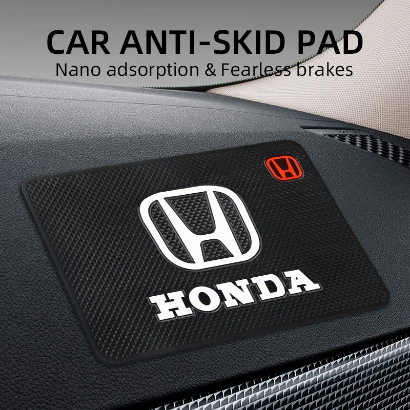 Honda รถ Anti-Slip Dashboard Mat ถ้วยน้ําผู้ถือ Pad อุปกรณ์จัดแต่งทรงผมสําหรับ Honda Jazz Odyssey Ci