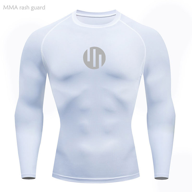 Conquest Viltrumite Running T-Shirt Compression Long Sleeve Shirt Sun Protection Second Skin Quick Dry Warm Mens Gym Sportswear สีขาวสีดํา Omni-Man