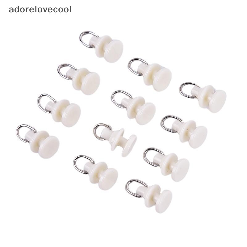 Adth 20 ชิ้นผ้าม่าน Track Glider Rail Curtain Hook Rollers Curtain Tracks อุปกรณ์เสริม Martijn