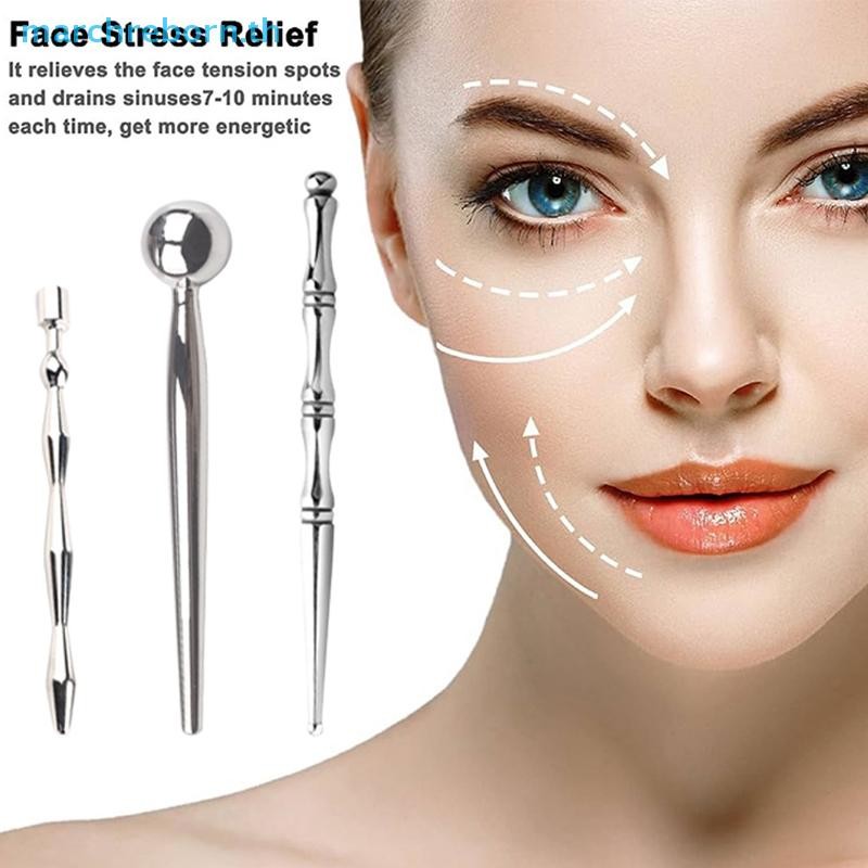 # Marchreborn.th # Face Care Tool Point Probe Pen Massage For Face Facial Reflexology Massage Tool ป