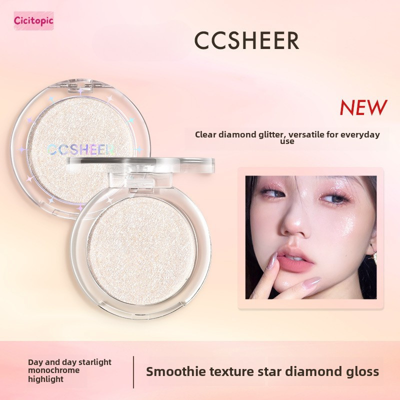 Cc SHEER # Highlight Set Monochrome Highlight Powder อายแชโดว์ Pearl Flash