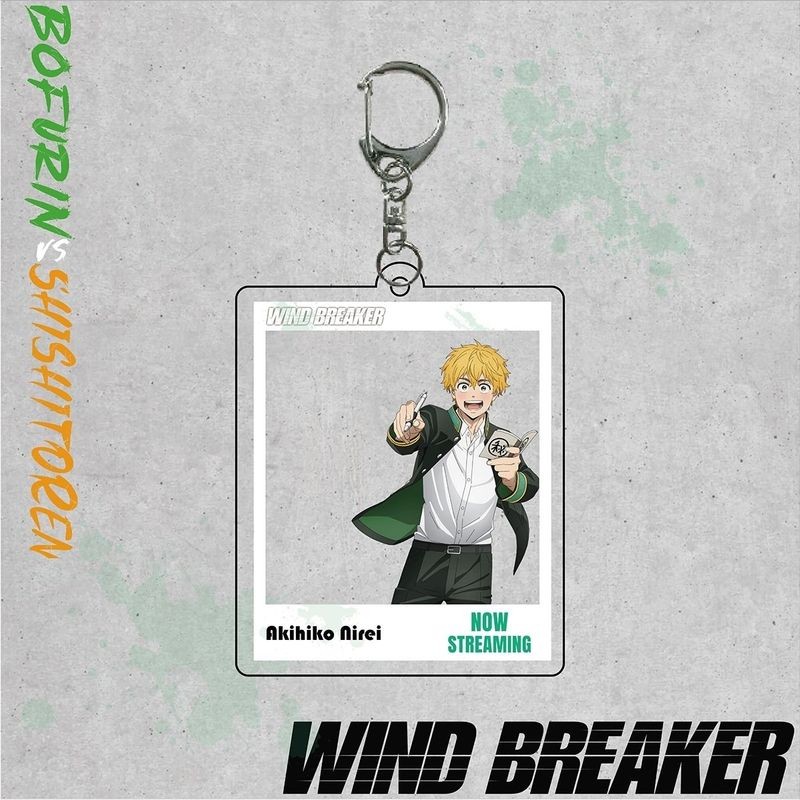 พวงกุญแจอะคริลิคอนิเมะ WIND BREAKER – Sakura Haruka & Hayato Suō พวงกุญแจการ์ดใส | กระเป๋าสะสมเสน่ห์สําหรับแฟนๆ