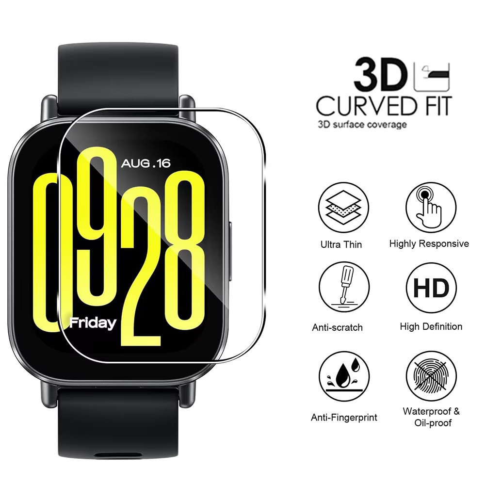 ฟิล์มกระจกนิรภัย for Redmi Watch 5 Active อุปกรณ์ฟิล์มป้องกันหน้าจอ for Smartwatch Xiaomi Redmi Watch 5 Lite - รูปที่ 2