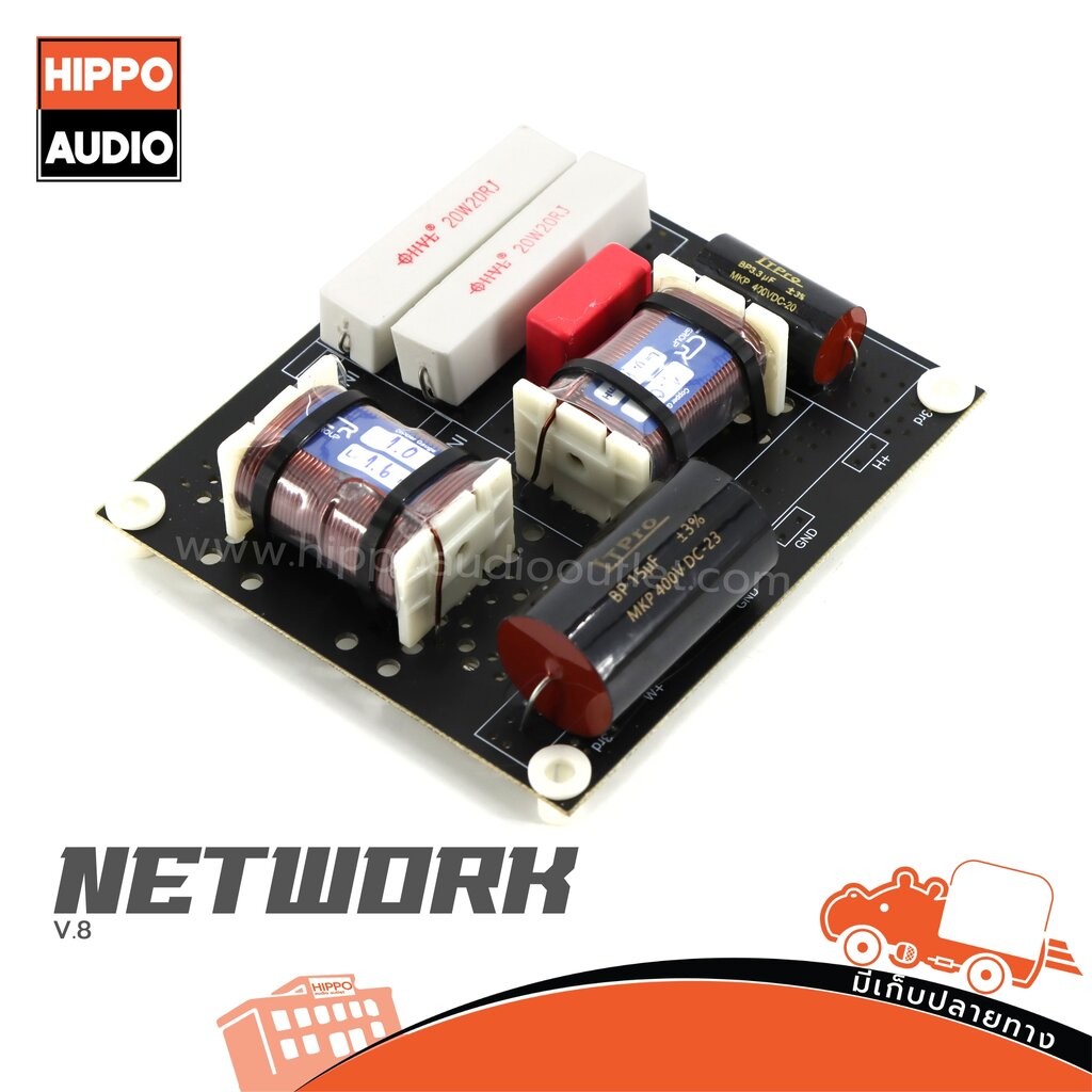 NETWORK HIPPO V.8 เน็ตเวิร์ค กลาง แหลม ตู้เสียงกลาง ฮิปโป ออดิโอ Hippo Audio