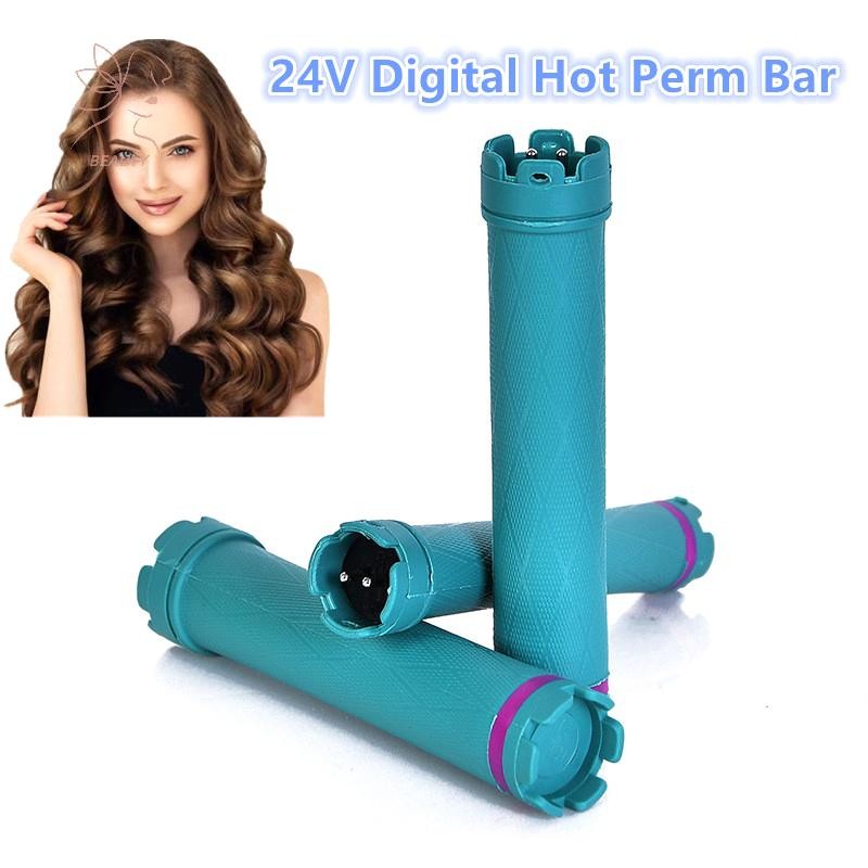 [maybeauty] 12.5 ซม. 24 โวลต์ ดิจิตอล Hot Perm Rods Electic Curl Bars ลูกกลิ้งหยักผมลอนไฟฟ้า สําหรับร้านเสริมสวยและจัดแต่งทรงผม {TH}