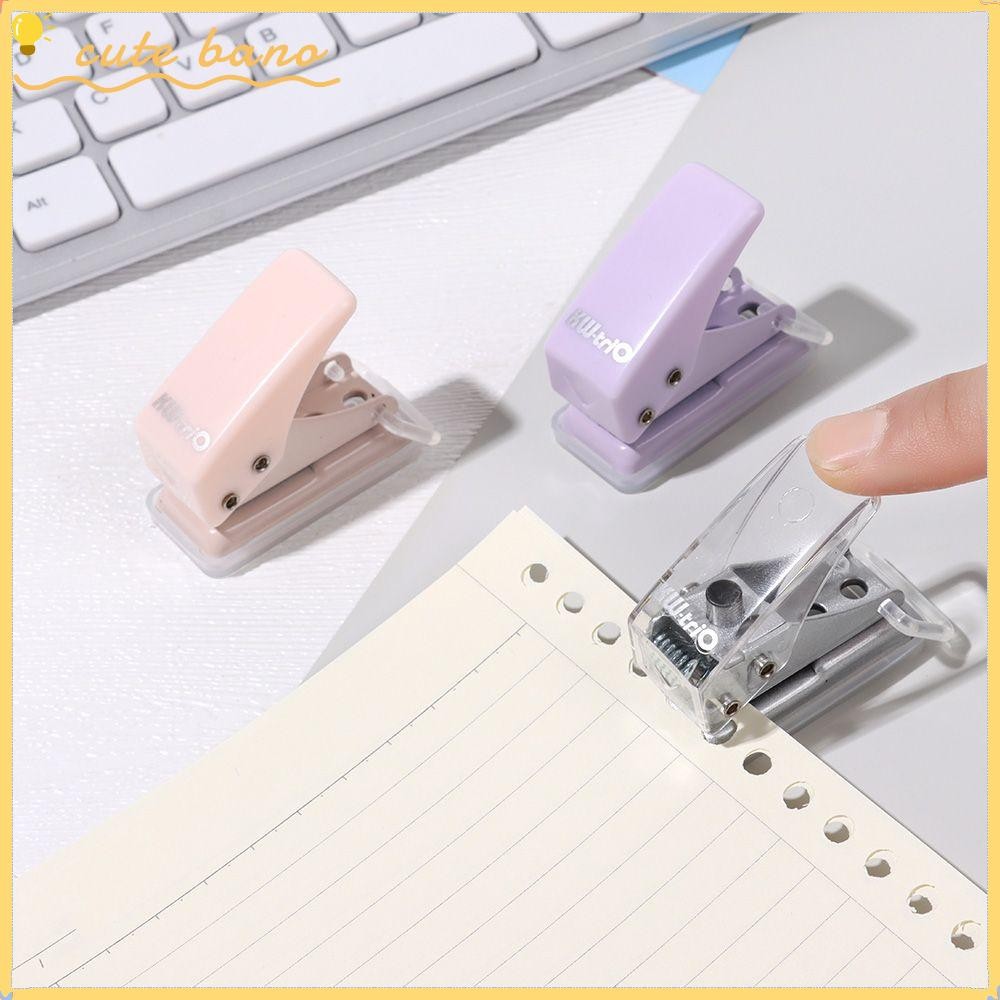 Bano1 Mini Hole Punch Office Circle Shape สมุดภาพ PVC Card Punch