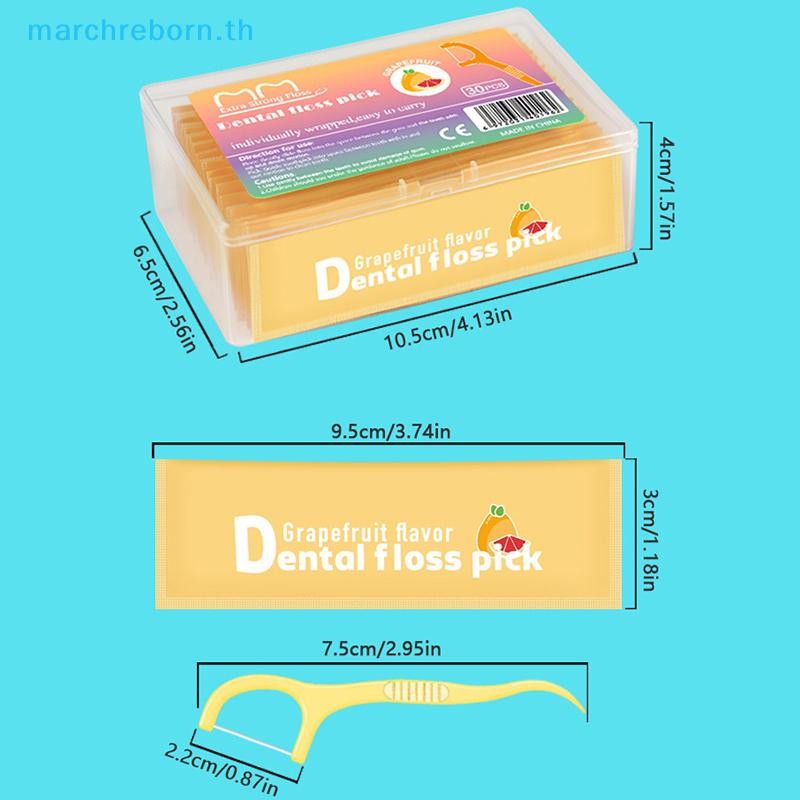 # Marchreborn.th # 30 ชิ้น/กล่องไหมขัดฟันชุดไม้จิ้มฟันผลไม้ที่มีสีสันรสไหมขัดฟันเลือกไม้จิ้มฟันแบบพกพาไหมขัดฟันทําความสะอาดฟันด้วยหลอดเก็บ. ราคา ถูกที่สุด ดีลบีเคเค แกลเลอรีภาพที่ 5