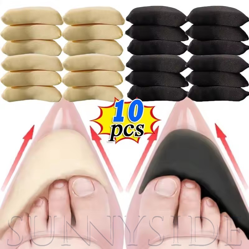 ชุดเบาะรองนั่งนิ้วเท้าแบบสบาย ๆ สําหรับผู้หญิง 10 ชิ้น | แผ่นรองใส่ เท้า ระบายอากาศสําหรับการปรับรองเท้า, การบรรเทาอาการปวดส้นสูงและลดแรงกด
