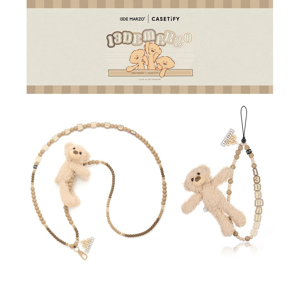 Full Range CASECASE 13DE Marzo Marzo Bear Phone Charm & Marzo Bear Cross-body Charm