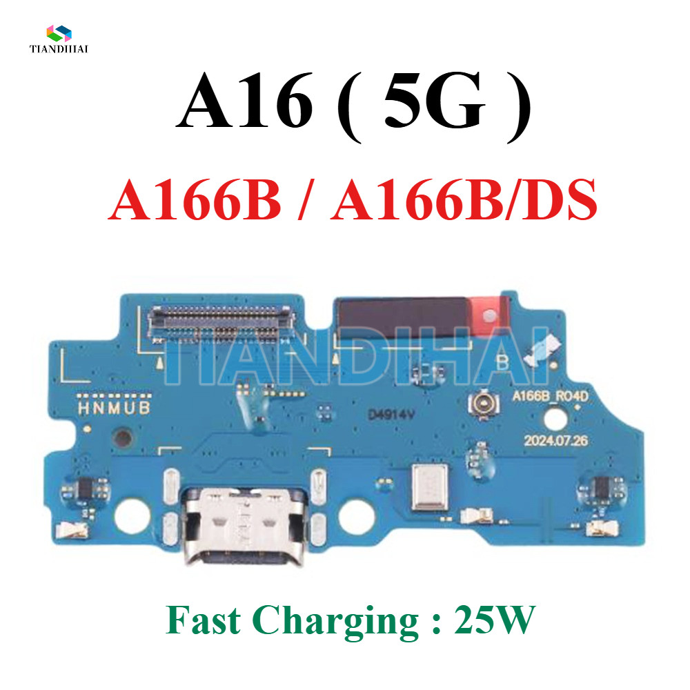 สําหรับ Samsung Galaxy A16 5G A166B A166B/DS USB ชาร์จขั้วต่อ Charger Dock พอร์ตประเภท C ปลั๊กหาง Fl