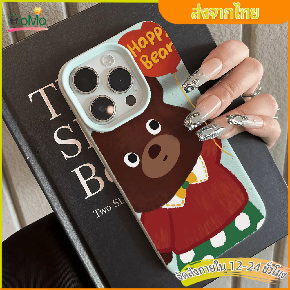 เคสสำหรับไอโฟน13 11 เคสนิ่มสีลูกกวาด เคสมือถือแมวกับหมีน่ารักเรียบง่าย case for iPhone 15 14 12 16 ProMax XS XR 78 Plus ราคา ถูกที่สุด ดีลบีเคเค แกลเลอรีภาพที่ 8