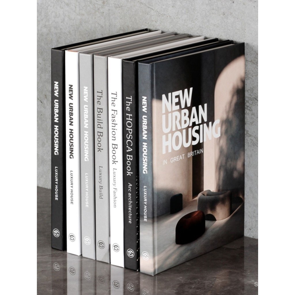 หนังสือตกแต่งแบบเปิดได้สไตล์นอร์ดิกมินิมอล โมเดลห้อง ตกแต่งนุ่มนวล หนังสือจำลอง สมัยใหม่ เรียบง่าย ห