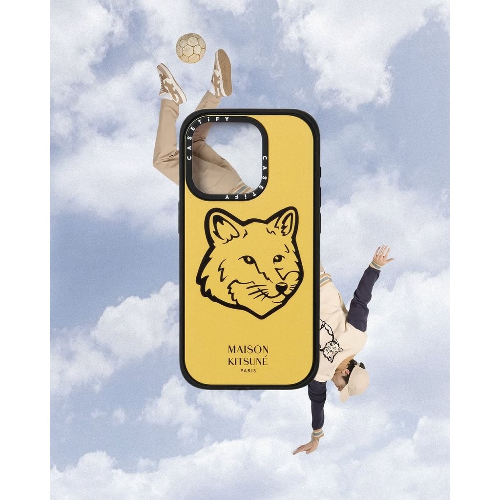 CASETiFY X Maison Kitsuné Bold Fox Head Tournesol Case Matte Black Matte สีม่วง Matte RosePink Clear