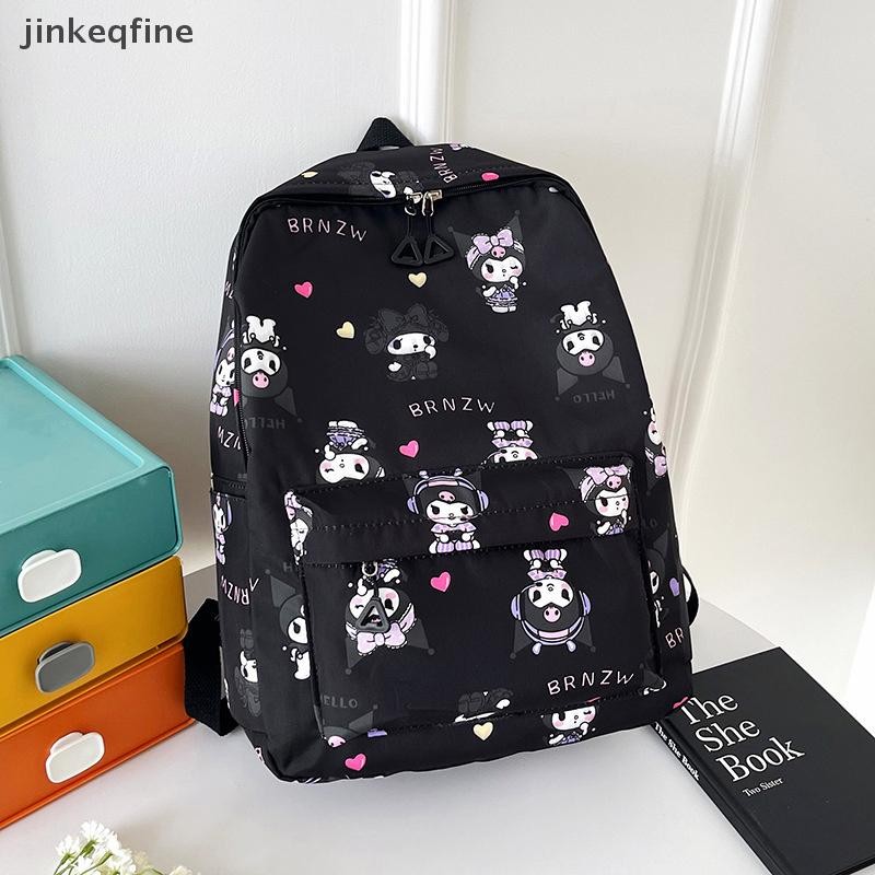 KTH Sanrio Hello Kitty กระเป๋าเป้สะพายหลังอะนิเมะ Kuromi กระเป๋าสะพายความจุขนาดใหญ่สาวหวาน Capybara กระเป๋าเป้สะพายหลังร้อน