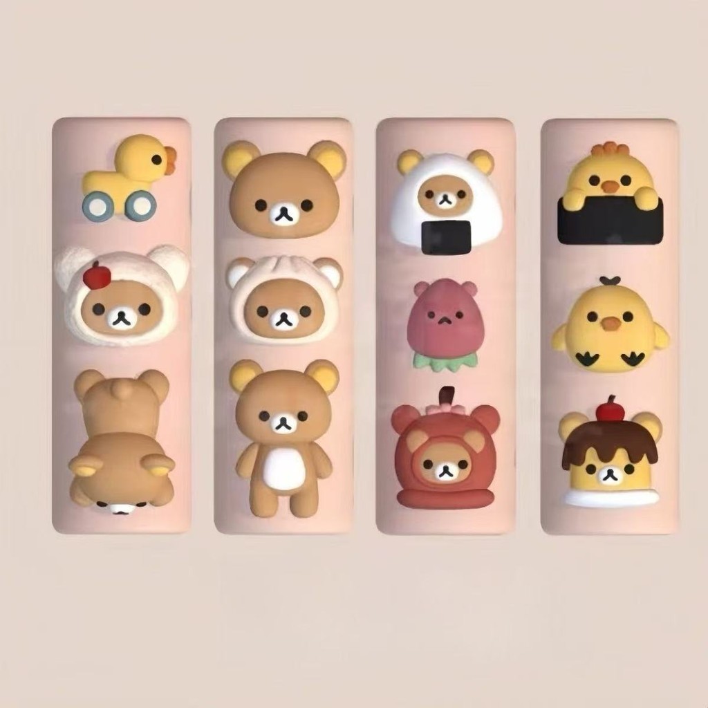 Little Red Book ขายร้อน Rilakkuma ทําเล็บมือแม่พิมพ์ซิลิโคน Decompression diy แม่พิมพ์เครื่องประดับแต่งเล็บสร้างสรรค์แม่พิมพ์
