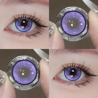 JEWELENS 1 คู่คอสเพลย์คอนแทคเลนส์สีสีม่วงนักเรียนฮาโลวีน Softlens