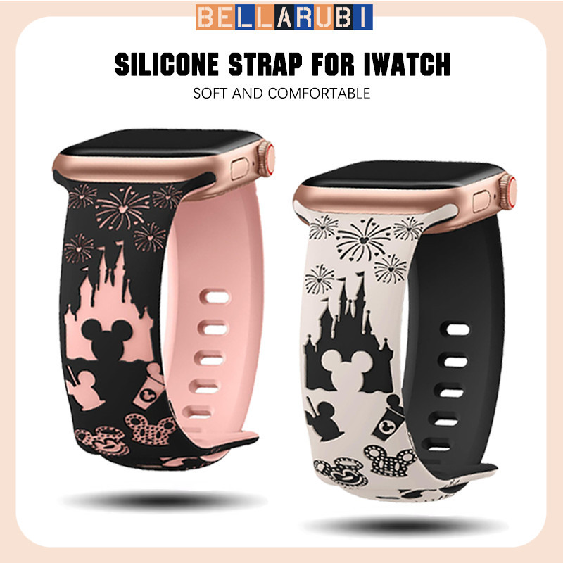 การพิมพ์สายซิลิโคน for Smart Watch Watch Ultra/SE 3 2 Series 11 10 9 8 7 6 4 5 IWatch 49มม 46มม 45มม 44 42 41 40 38มม