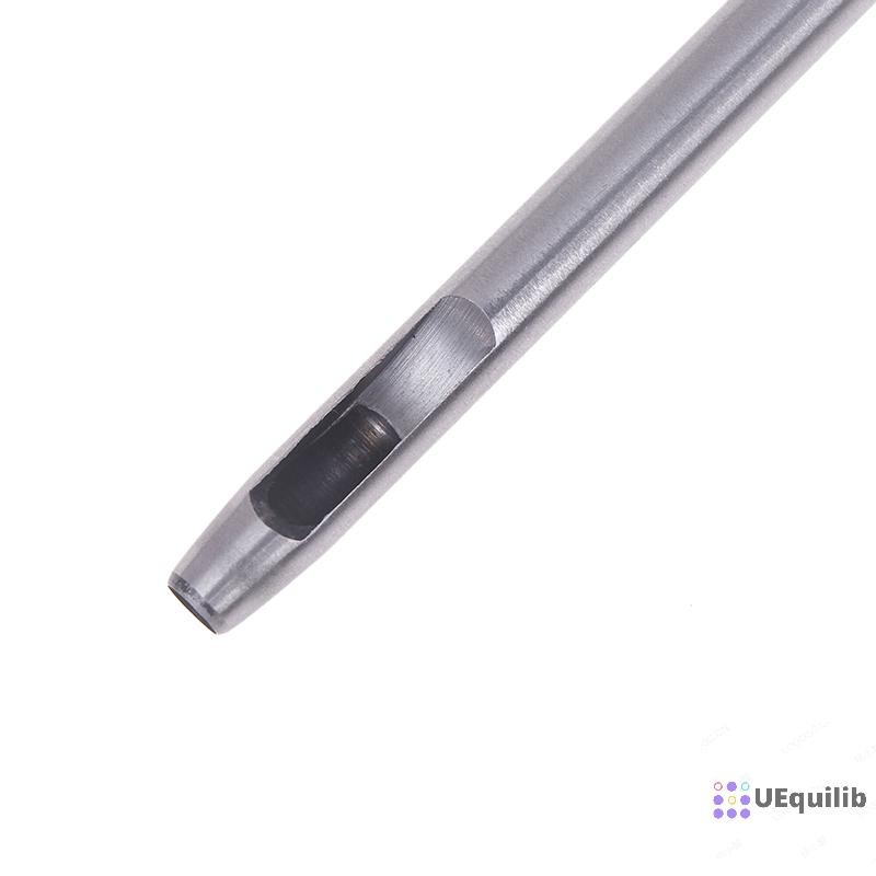 Uequilib 6 ชิ้นเครื่องมือเจาะรูหนังเหล็ก Hollow Round Hole Puncher - Sharp, เครื่องตัดกลมทนทานสําหรับสายนาฬิกา, เข็มขัด, กระดาษใหม่