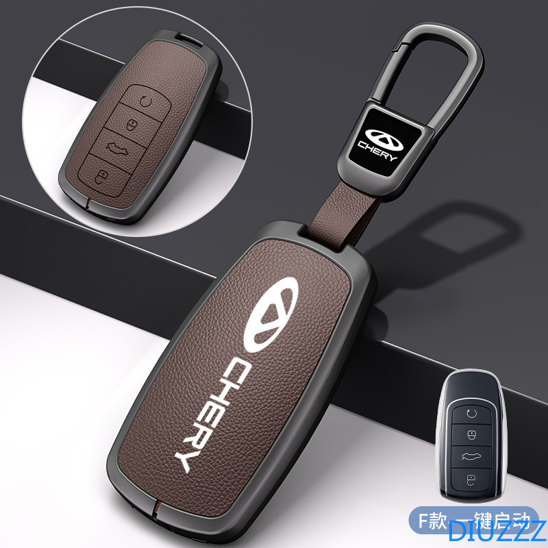 สังกะสีหนังกุญแจรถสําหรับ Chery Omoda 5 C5 Tigo 7 8 Pro Max Tigo 7 8 Plus Arrizo 5 Plus พวงกุญแจ Acc