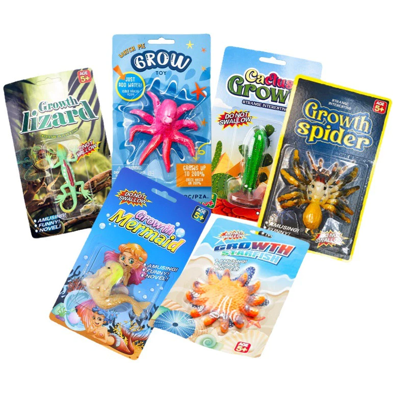 12/8/6pcs Bubble Swillen Forest Animal สัตว์ยุคก่อนประวัติศาสตร์สิ่งมีชีวิตที่นุ่มนวล Creative ดูดซับน้ําและการเลี้ยงดูฟองใหญ่ของเล่นจําลองสําหรับเด็ก